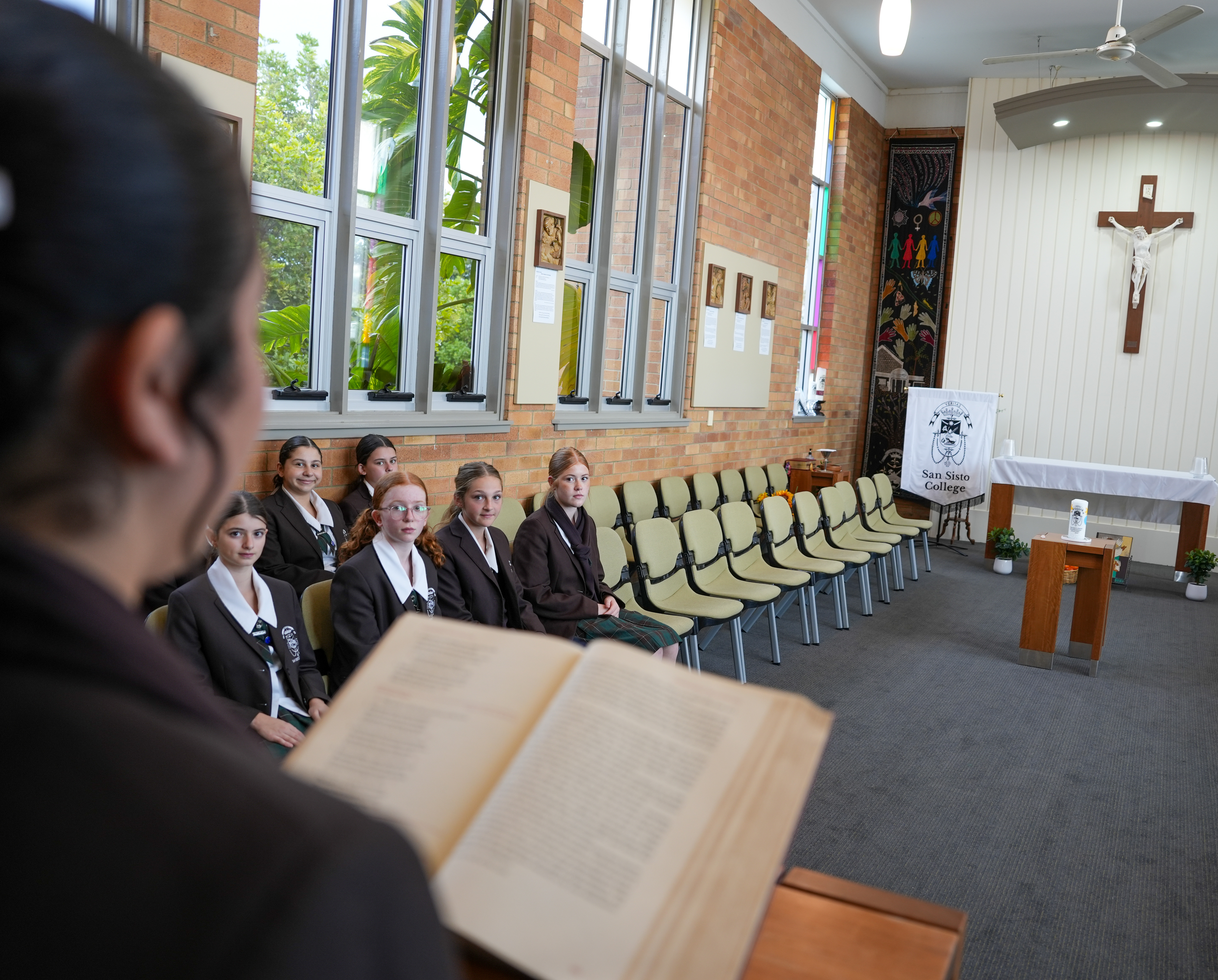 bible reading in chapel